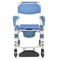 4 inch wheel Commode Chair  with Flip Armrest