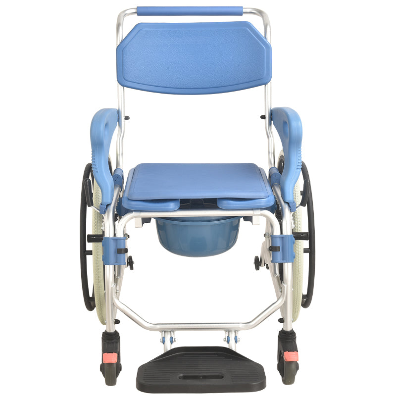 22 inch Wheelchair Aluminium Commode Chair