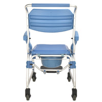 4 inch wheel Commode Chair  with Flip Armrest