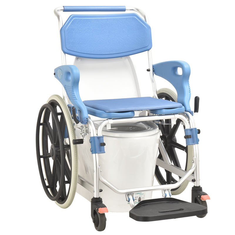 22 inch Wheelchair Aluminium Commode Chair