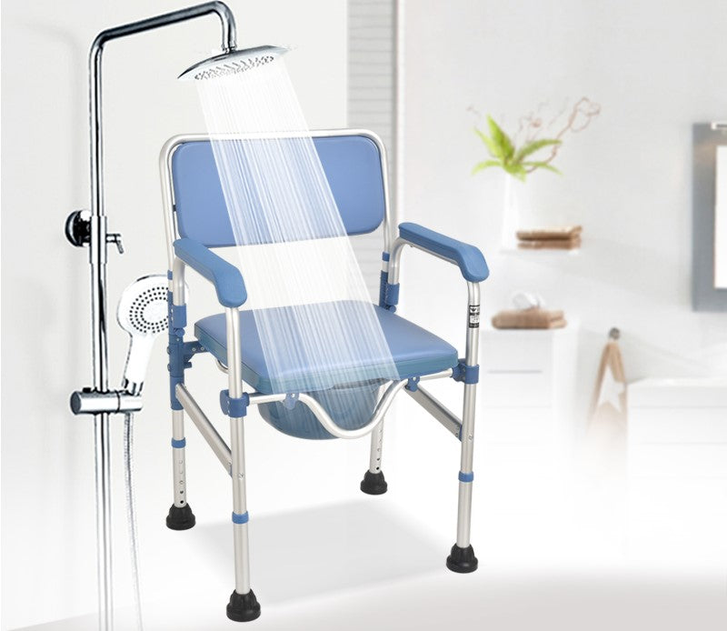 Wide Aluminium Commode Chair Thick Frame