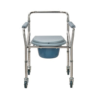 Aluminium Commode Chair with 3" Wheel