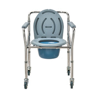 Aluminium Commode Chair with 3" Wheel