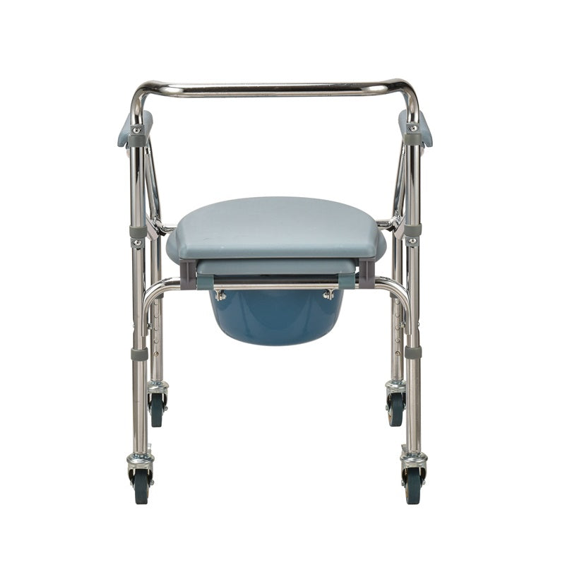 Aluminium Commode Chair with 3" Wheel