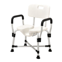 Lightweight White Aluminium Bath Chair