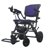 Foldable Easy to Carry Electric Wheelchair with 12" Rear Wheel