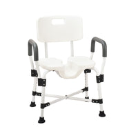 Lightweight White Aluminium Bath Chair