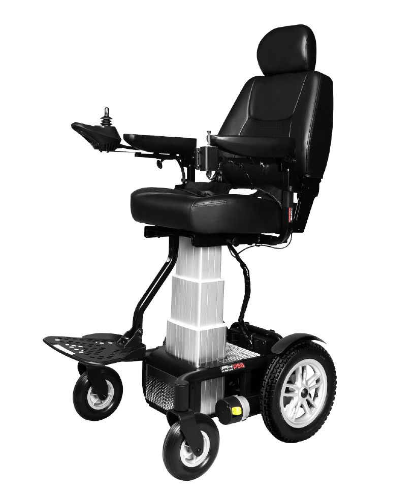 Comfy Black Multilevel Electric Wheelchair >20 KM Range