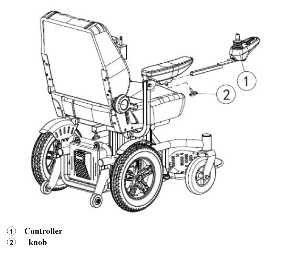 Comfy Black Multilevel Electric Wheelchair >20 KM Range