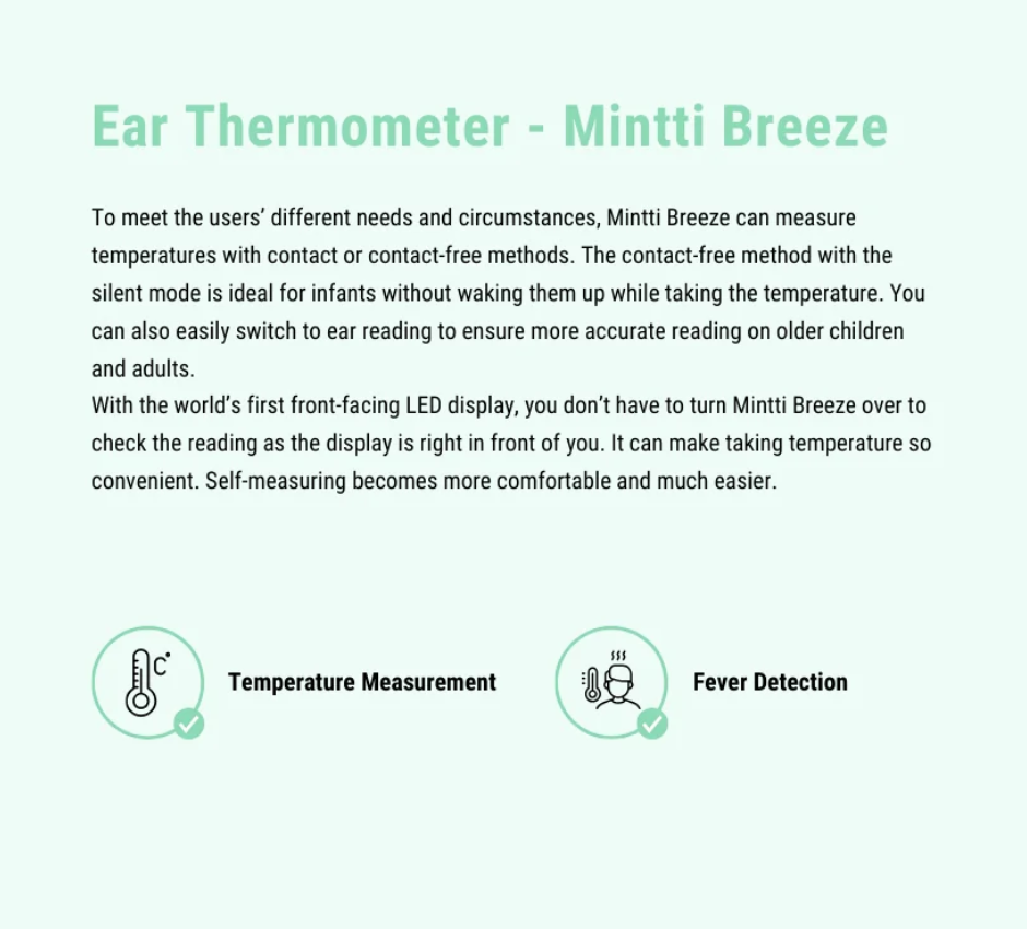 Ear Thermometer - Mintti Breeze