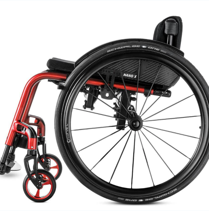 Meyra Nano X Rigid-Frame Active Folding Wheelchair