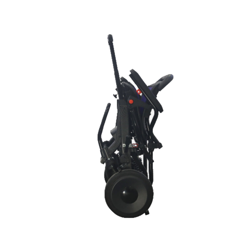 Foldable Easy to Carry Electric Wheelchair with 12" Rear Wheel