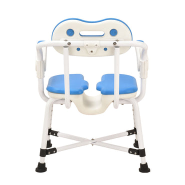 Blue Aluminium Bath Chair 5 Level Adjustment