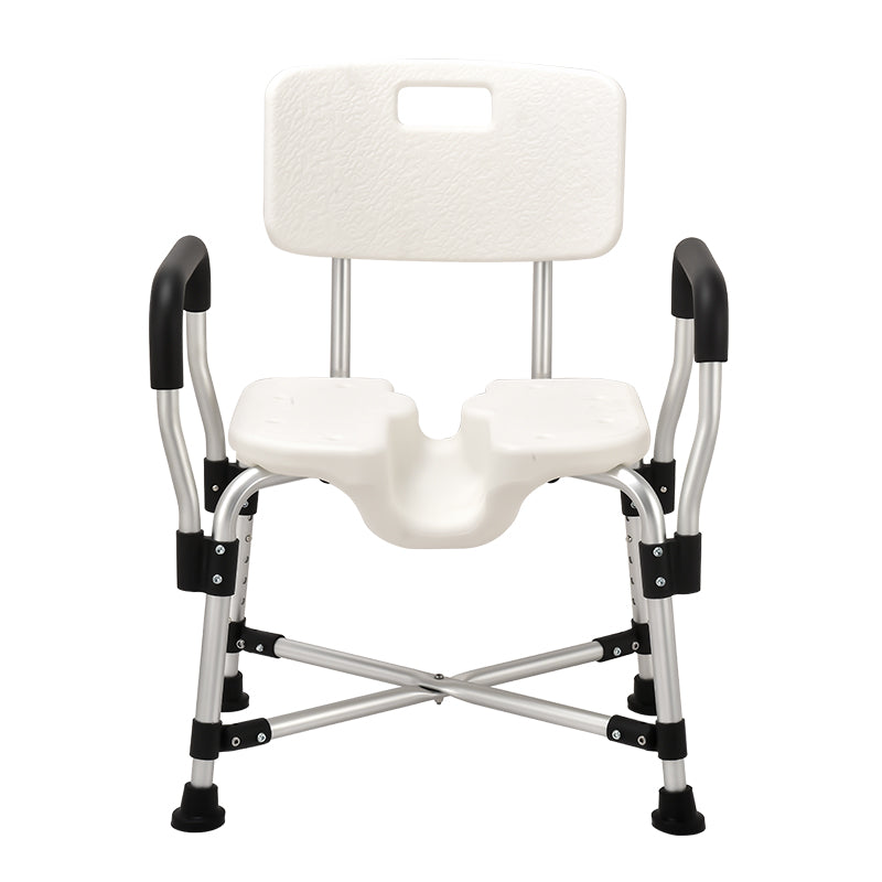 Lightweight White Aluminium Bath Chair