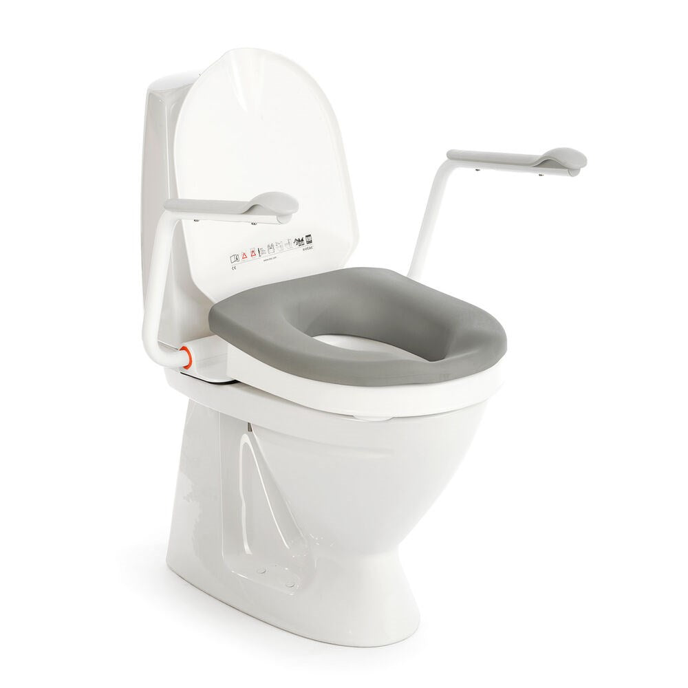 Etac Hi-Loo Fixed Toilet Seat Raiser with/without arm support