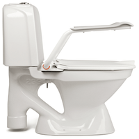 Etac Hi-Loo Fixed Toilet Seat Raiser with/without arm support