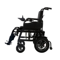 Foldable Black Electric 20 km range Wheelchair with Handy Bag