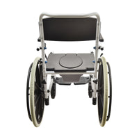 22 inch Black Wheelchair Commode Chair Made from Aluminium