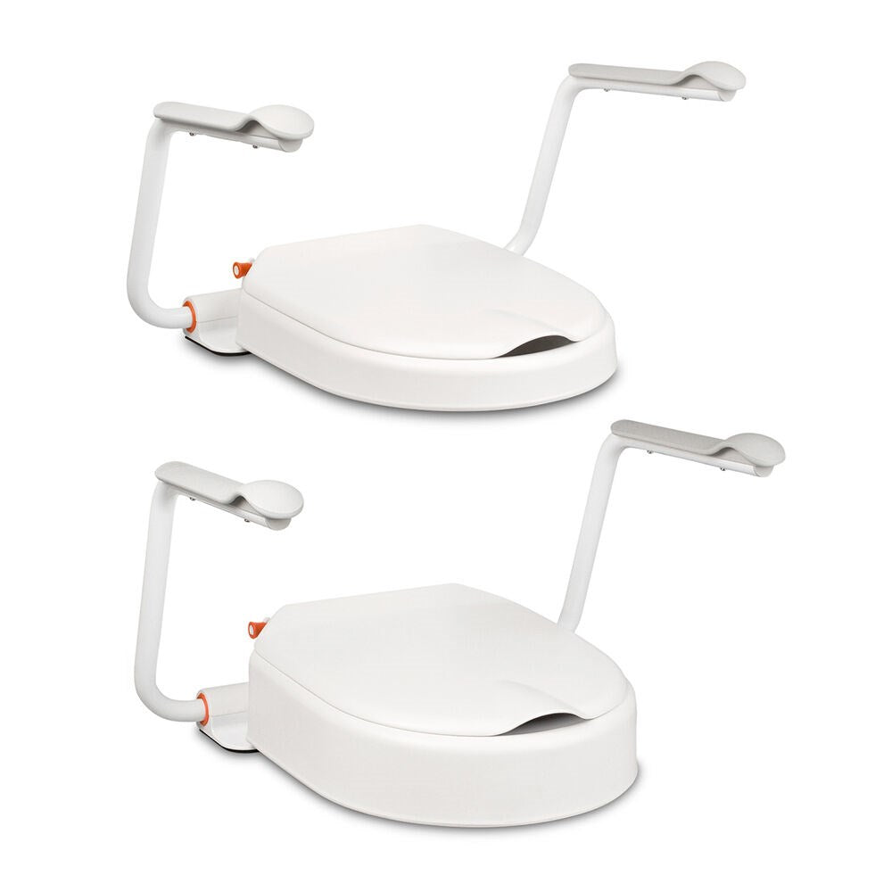 Etac Hi-Loo Fixed Toilet Seat Raiser with/without arm support