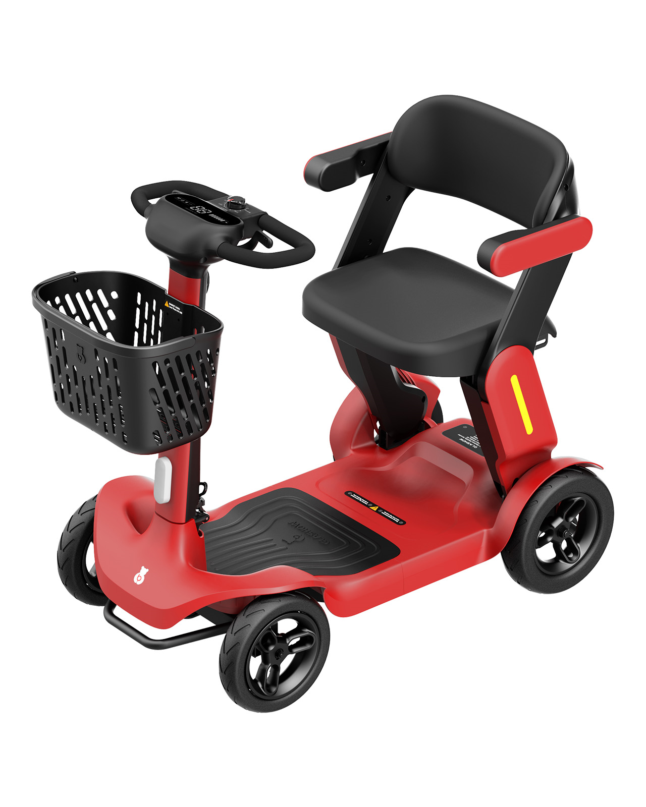 Red Medium Sized Scooter with High Capacity Battery