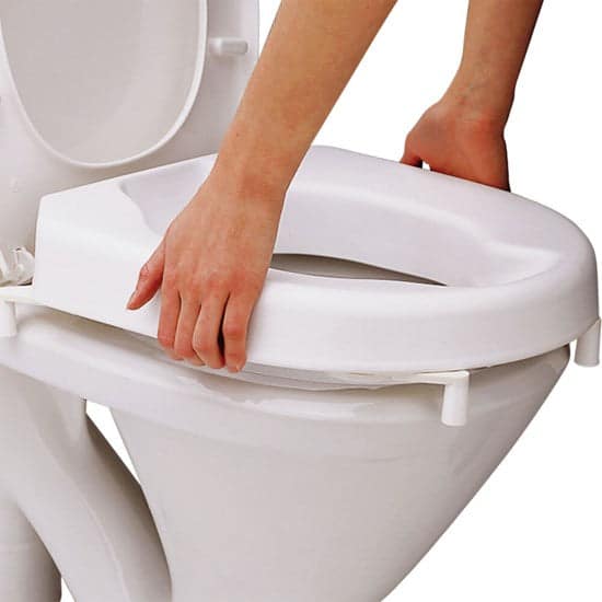 Etac Hi-Loo Toilet Seat Raiser with brackets