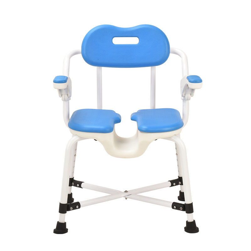 Blue Aluminium Bath Chair 5 Level Adjustment