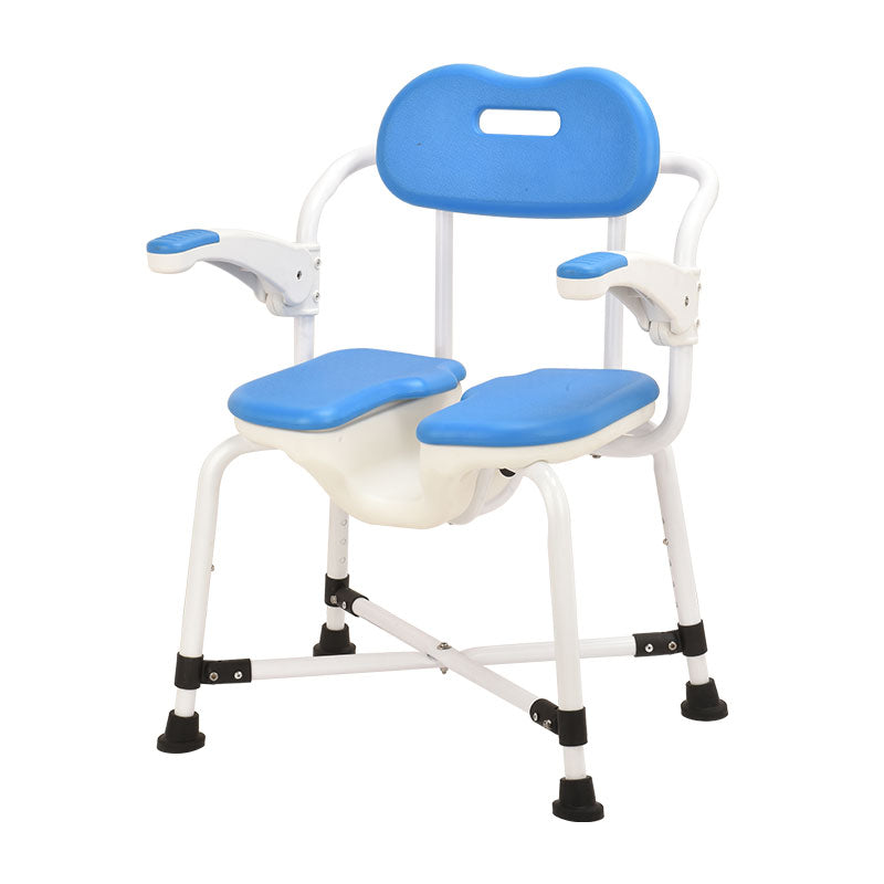 Blue Aluminium Bath Chair 5 Level Adjustment