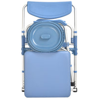 Aluminium Foldable Commode Chair with Thick Frame