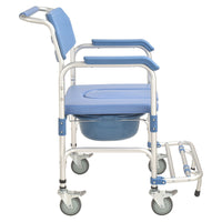 Special 4" wheel Commode Chair with Firm Feet Platform