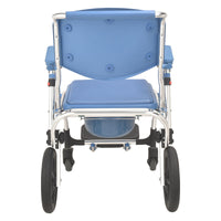 Wheeled Commode Aluminium Chair with 12 inch and 4 inch Wheel