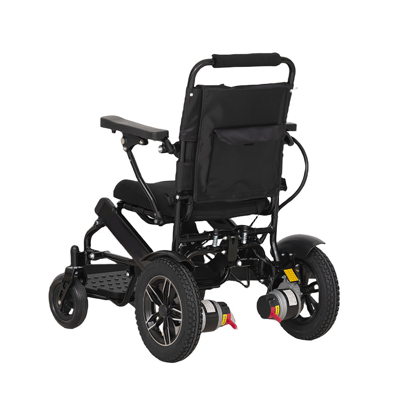 Electric wheelchair with 12" Front Wheel and 8" Rear Wheel