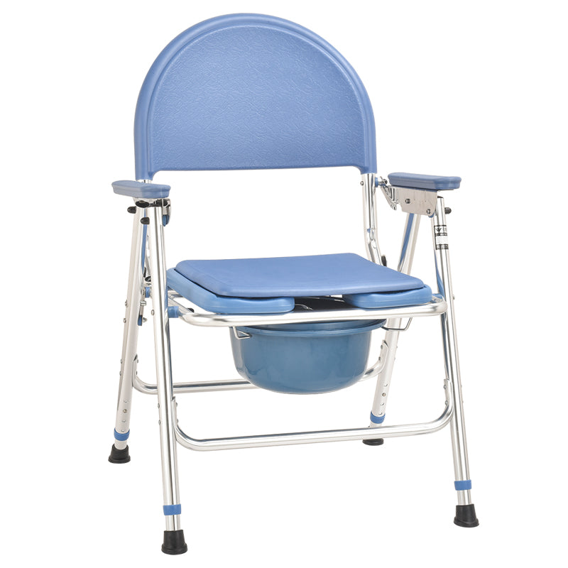 Thick Frame Commode Chair with Waterproof Seat