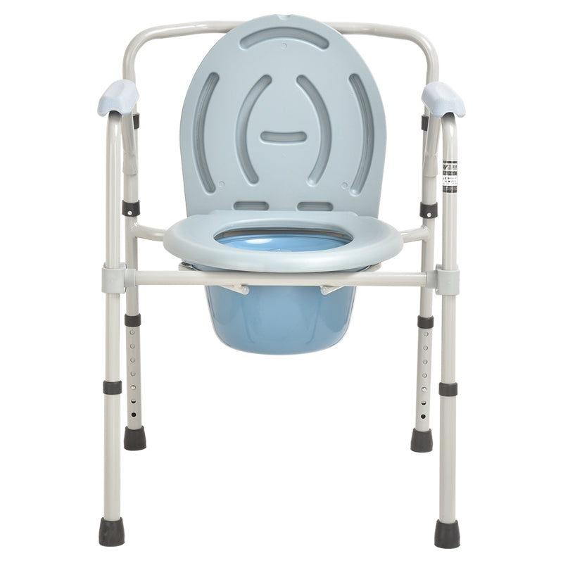 Firm Steel Commode Chair for Bathroom