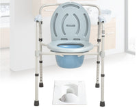 Firm Steel Commode Chair for Bathroom