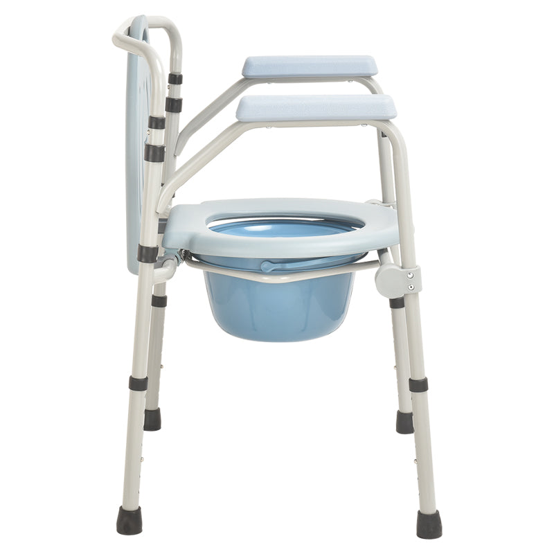 Firm Steel Commode Chair for Bathroom