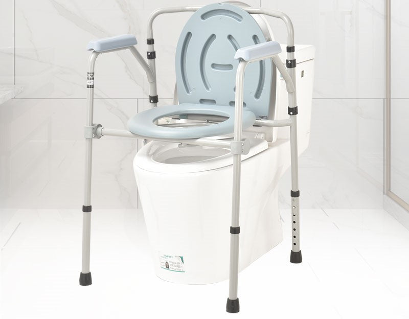 Firm Steel Commode Chair for Bathroom