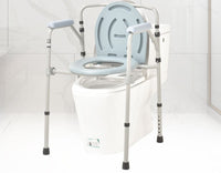 Firm Steel Commode Chair for Bathroom