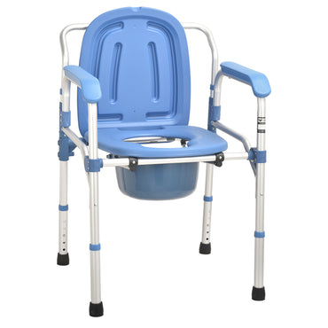 Foldable Commode Chair with Aluminium Frame