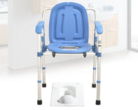 Foldable Commode Chair with Aluminium Frame