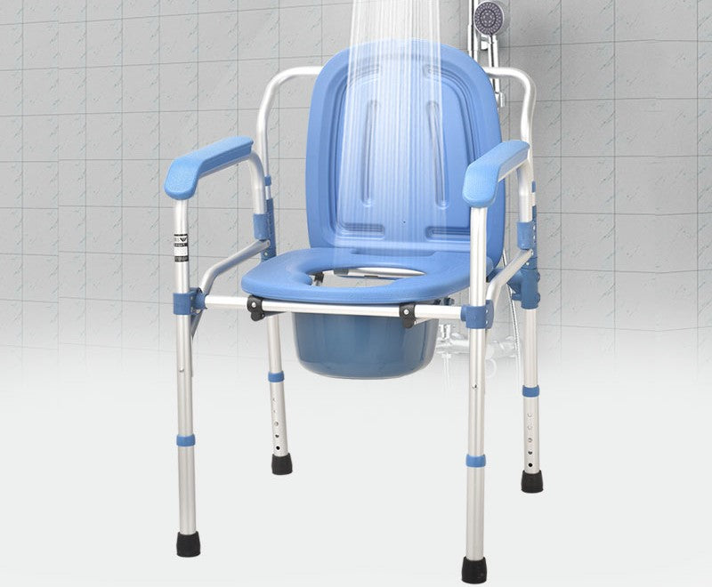 Foldable Commode Chair with Aluminium Frame