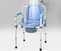 Foldable Commode Chair with Aluminium Frame