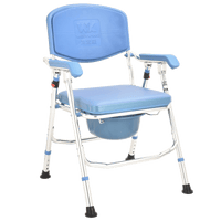 Wide Commode Chair with EVA Foam Backrest