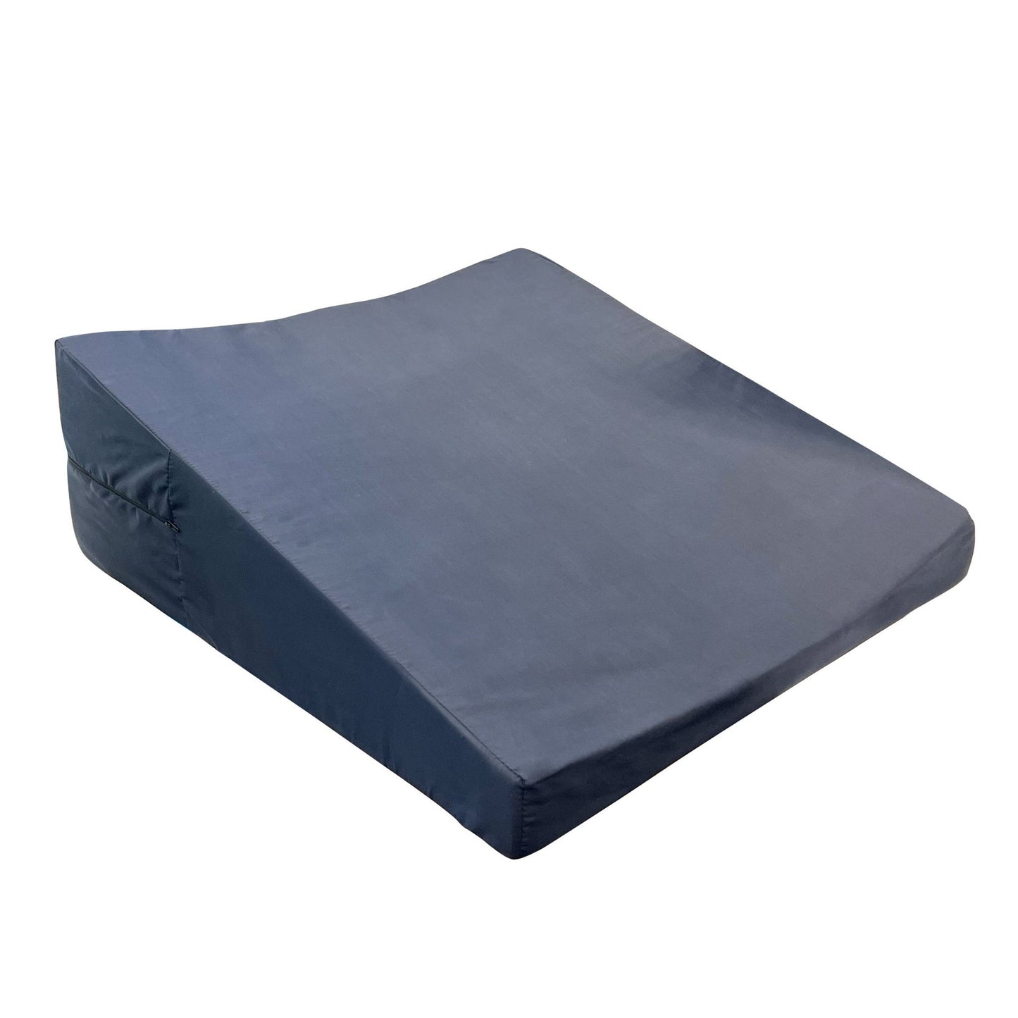 Bed Wedge with Navy Blue Cover  - Angled foam cushion for upper body support