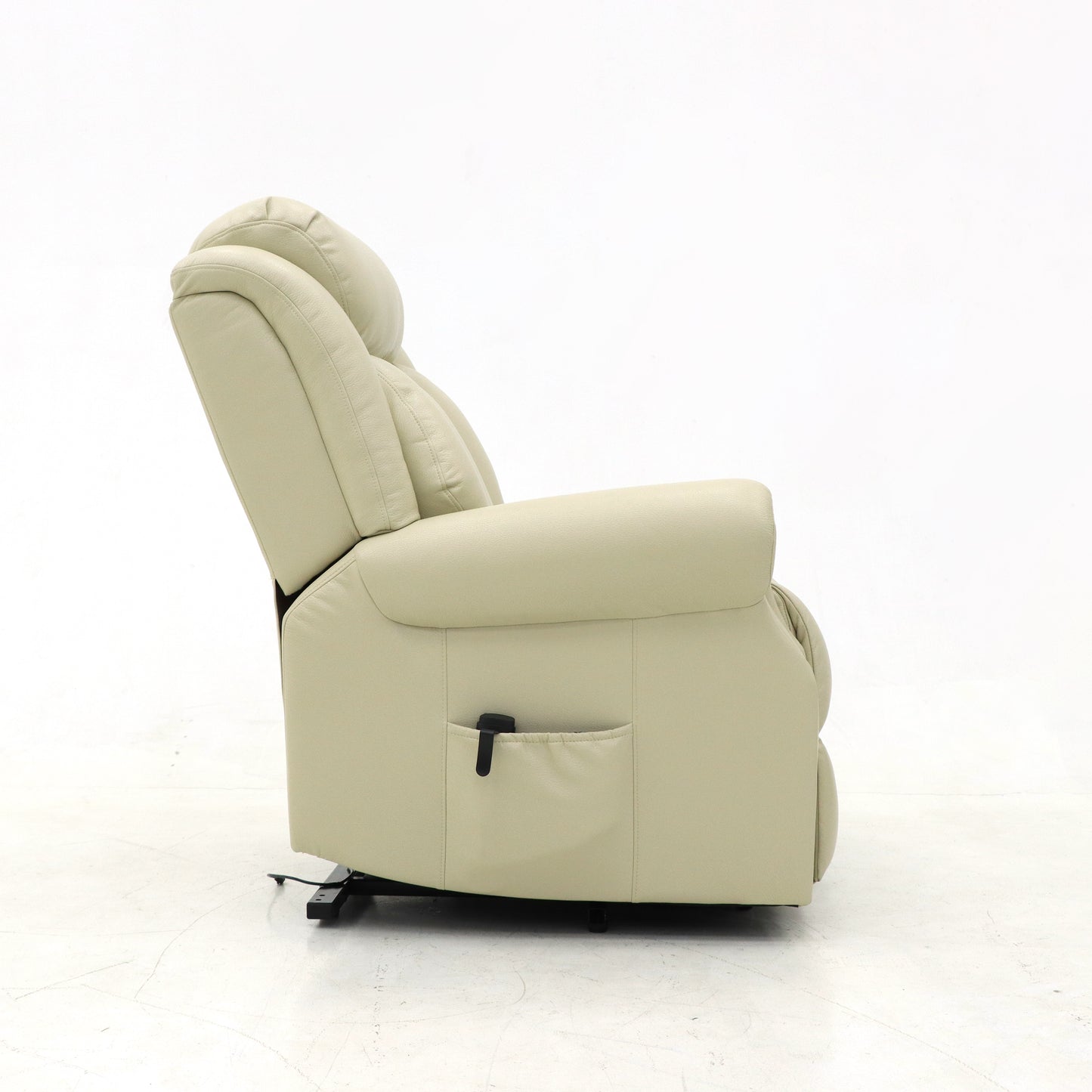 Luxury Air Leather Lift Recliner Chair with OKIN Motor, 35D Foam, and High Weight Capacity