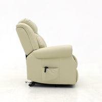 Luxury Air Leather Lift Recliner Chair with OKIN Motor, 35D Foam, and High Weight Capacity