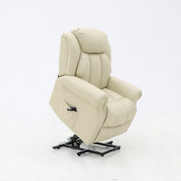 Luxury Air Leather Lift Recliner Chair with OKIN Motor, 35D Foam, and High Weight Capacity