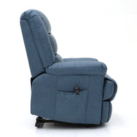 Blue Power Recliner Lift Chair 180 kg Max Load High density Foam