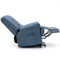 Blue Power Recliner Lift Chair 180 kg Max Load High density Foam