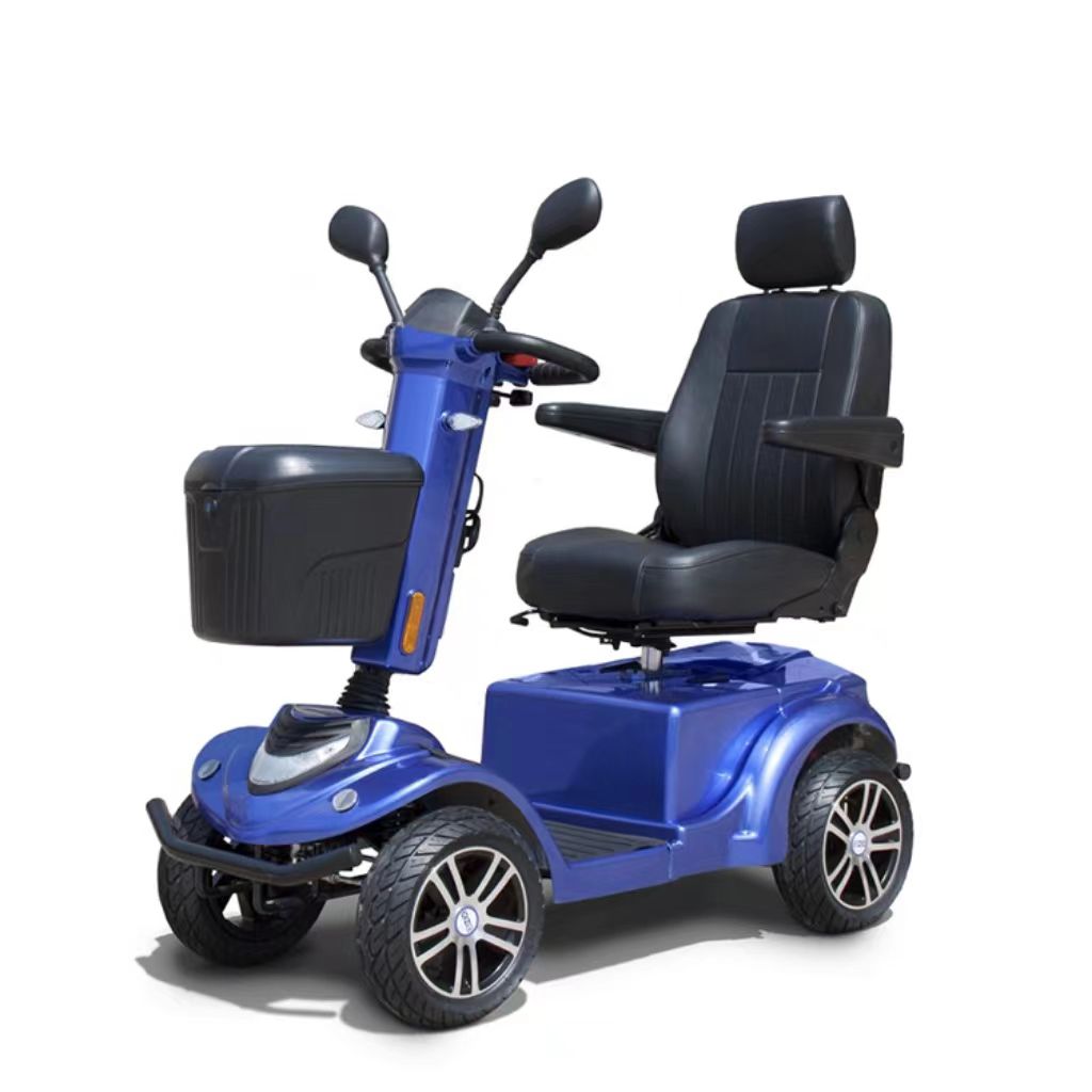 Heavy Duty Disability Scooter with 250 Kg Max Load (White & Blue)