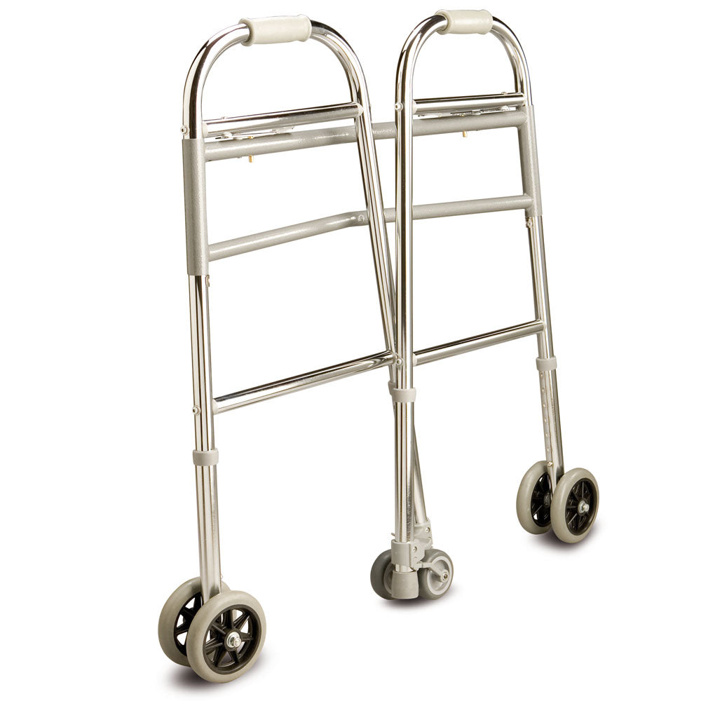 Care Quip Walking Frame – Folding with Front/Rear Wheels